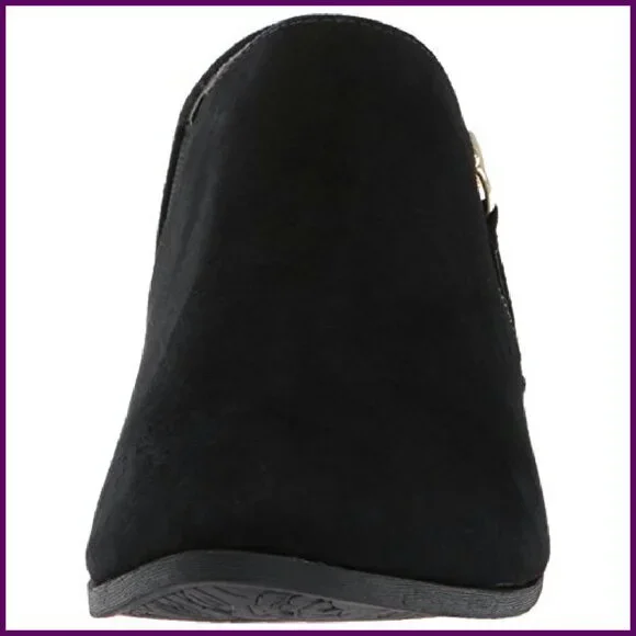 Women's Ankle Boots Size 6 Microfiber Suede Memory Foam Insole Heeled